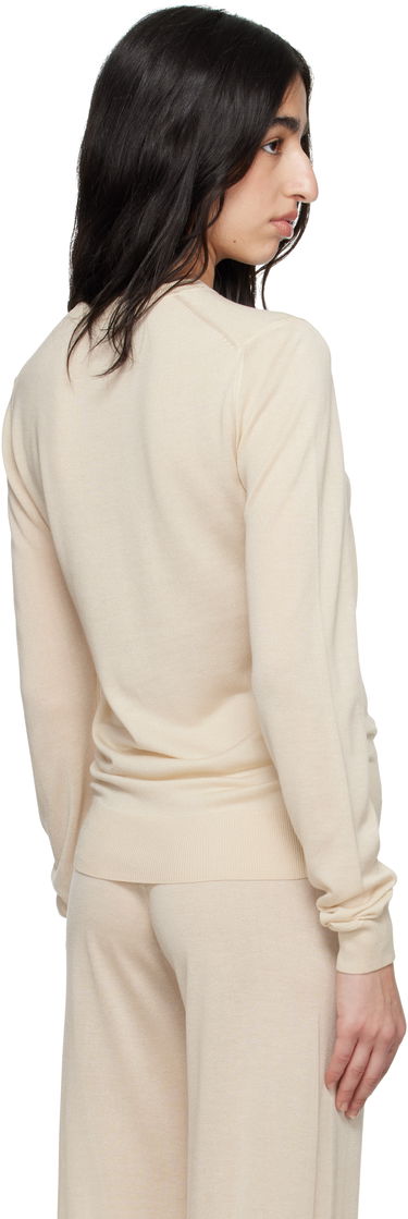 Sweater TOTEME TOTEME Fine Knit Crewneck Sweater Beige | 252-WRT0463-YA0151, 2