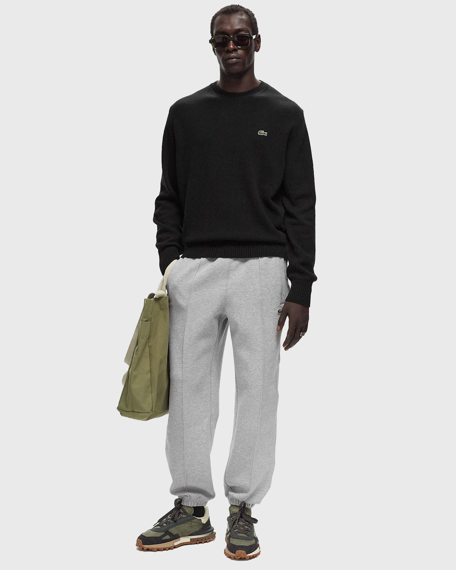 Joggingbukser Lacoste Regular Fit Sweatpants Grå | XH2840_CCA, 1