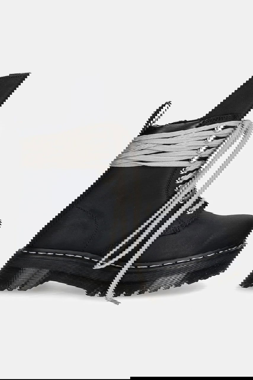 Sneakers og sko Rick Owens Rick Owens DRKSHDW x Dr. Martens Quad Sole Steel Toe Platform Boot Sort | DW02E6813.9001, 1