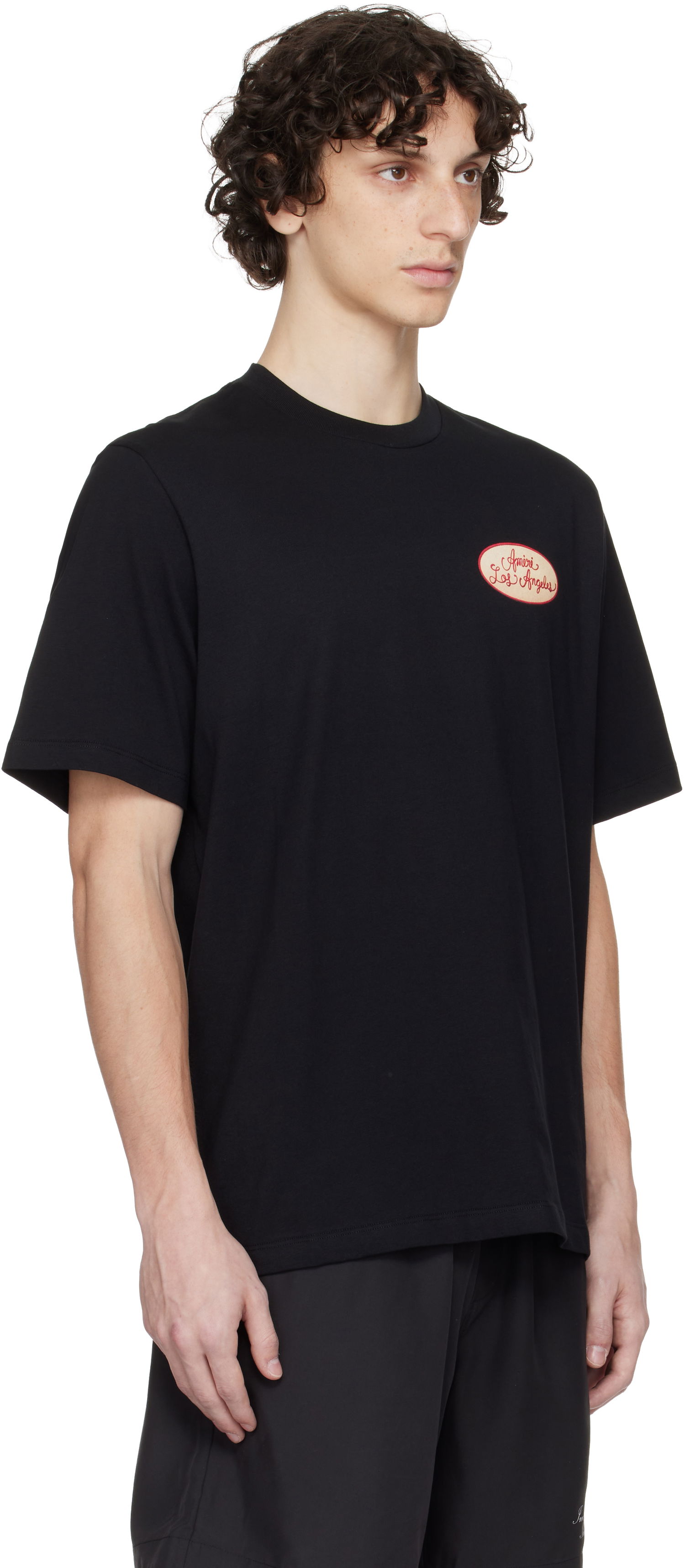 T-shirt AMIRI AMIRI Station Patch T-Shirt Sort | AMJYTE1201, 1