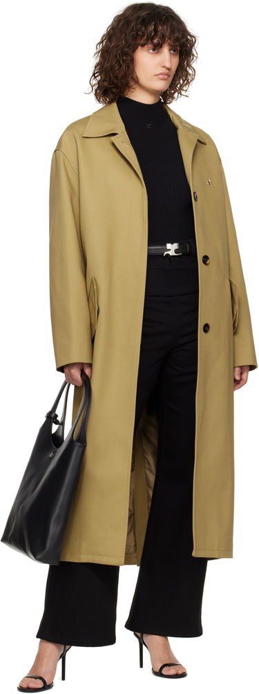 Trenchcoat Courrèges Courrèges Cocoon Coat Grøn | 125CMA196PL0179, 3