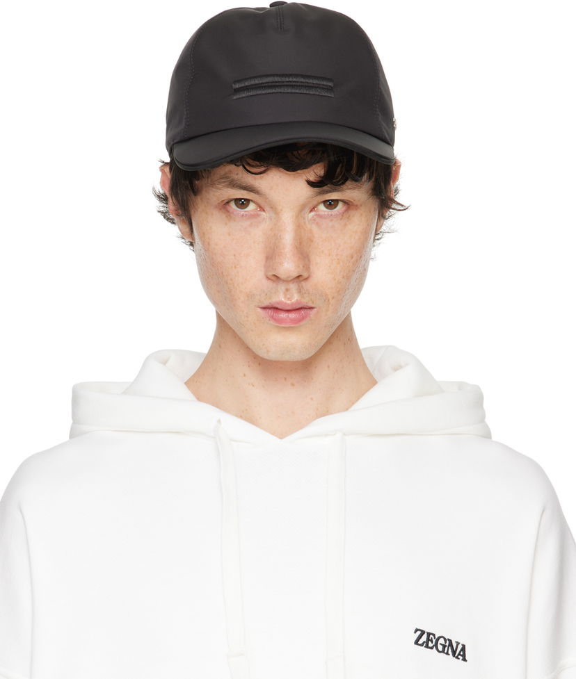 Kasket ZEGNA Technical Baseball Cap Sort | E8I00H-B8C