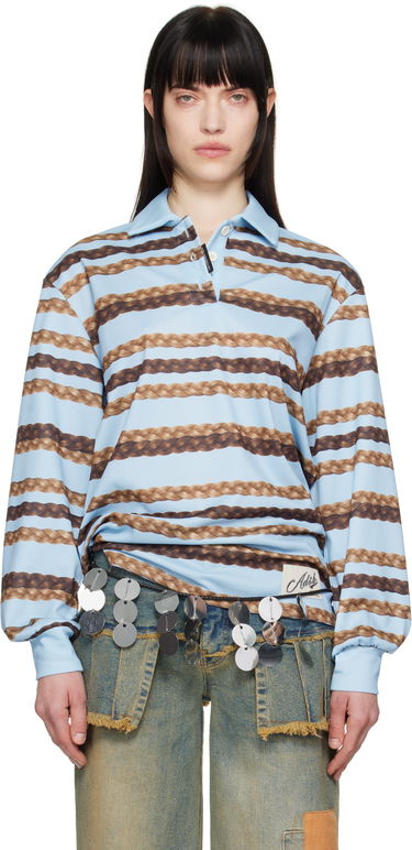 Polo skjorte Andersson Bell Andersson Bell Hair Braid Stripe Polo Blå | atb1264w, 0