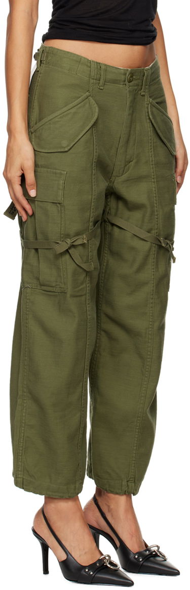 Cargo bukser R13 R13 Cropped Cargo Trousers Grøn | R13WR320-D091A, 1