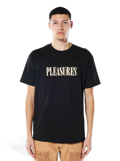 T-shirt Pleasures Tickle Logo Tee Sort | P22SP054-BLACK