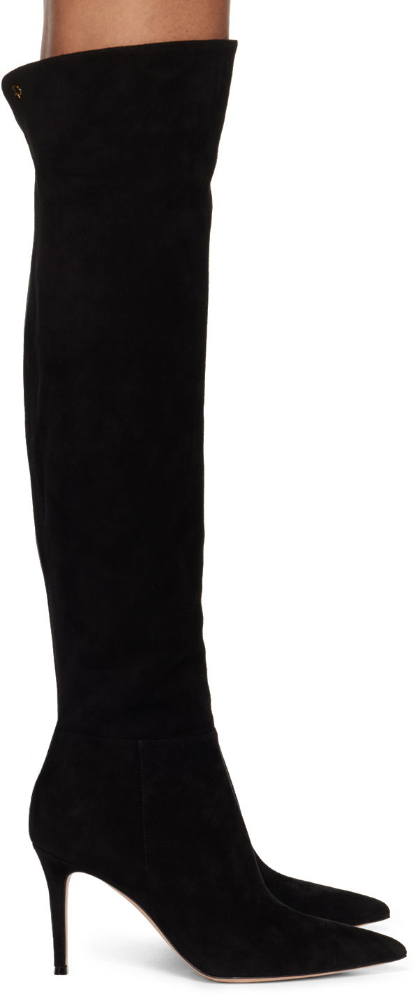 Sneakers og sko Gianvito Rossi Jules Suede Tall Boots Sort | G80222.85RIC.C45, 0