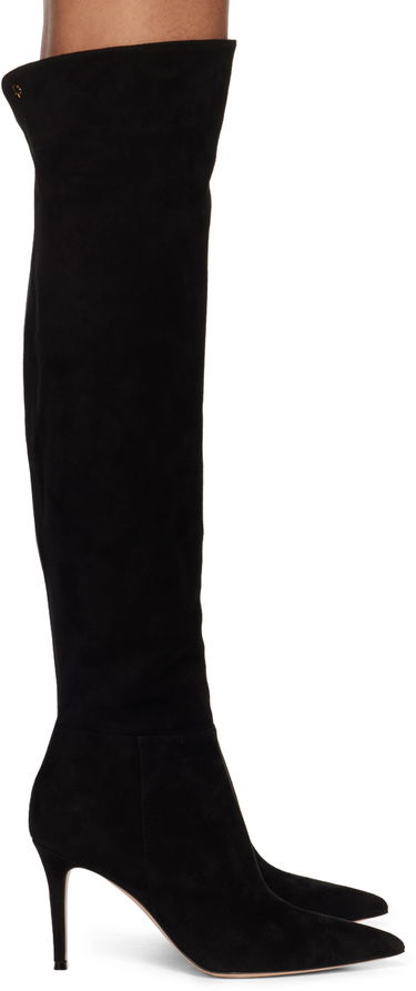 Sneakers og sko Gianvito Rossi Jules Suede Tall Boots Sort | G80222.85RIC.C45, 0