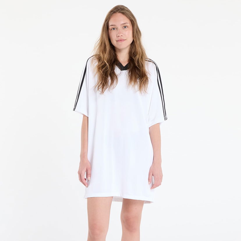Kjole adidas Originals Adicolor Football Oversize Dress Hvid | KB8153