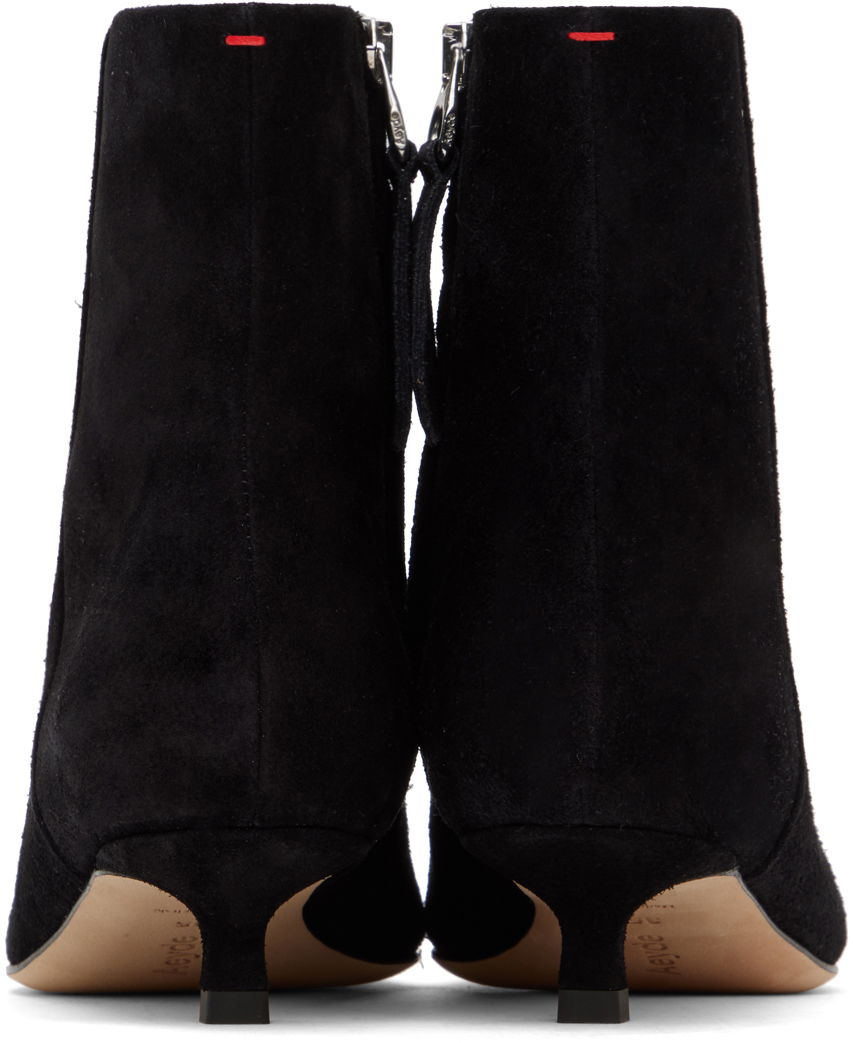 Skopleje Aeyde Aeyde Sofie Suede Kitten Heel Ankle Boots Sort | A11-AB-RMAP35KT-222-800-022, 1