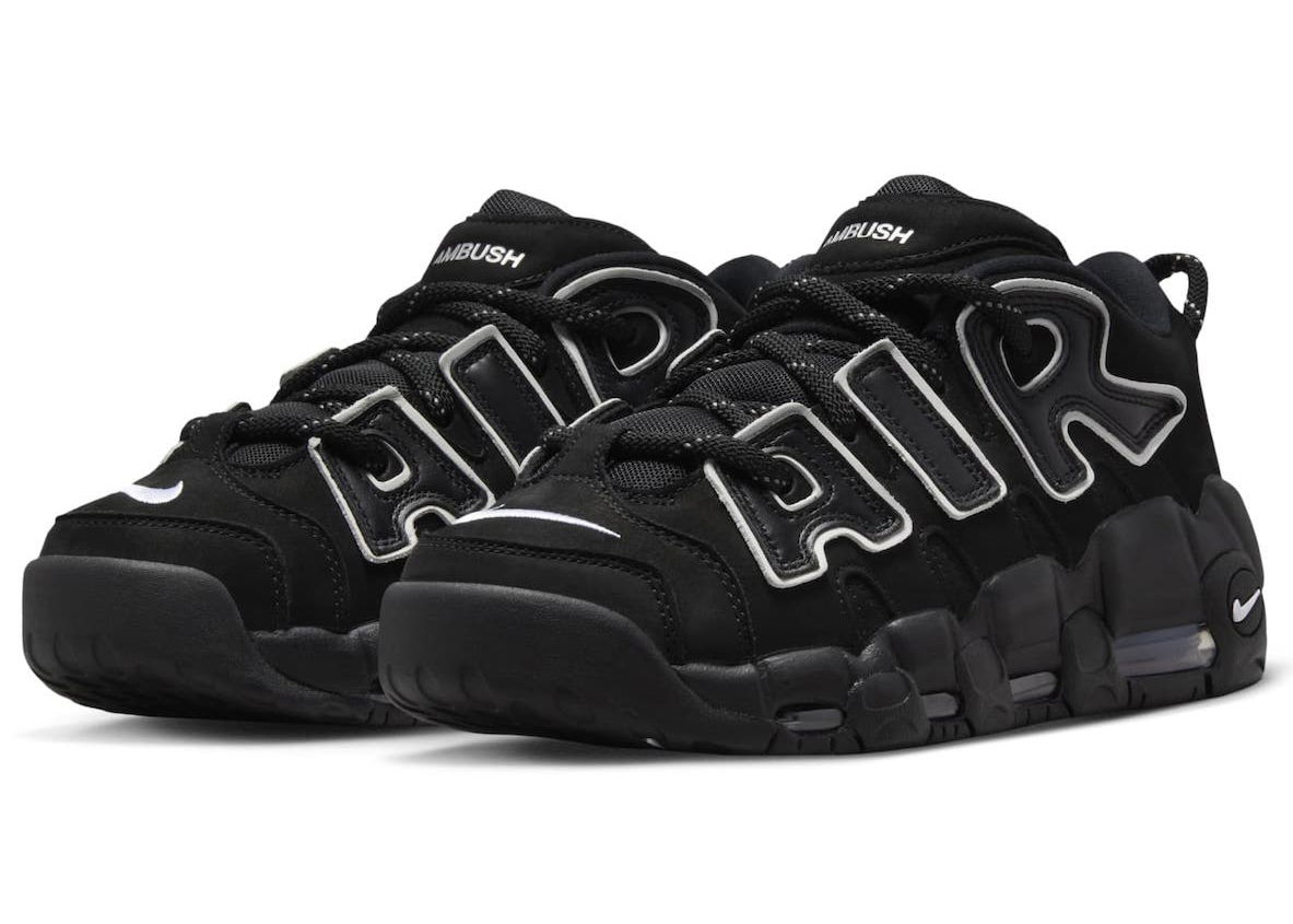 Sneakers og sko Nike AMBUSH x Air More Uptempo Low "Black and White" Sort | FB1299-001, 1