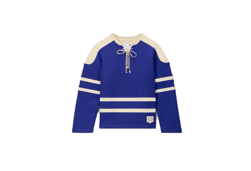Jakke Nike x Bode Lacing Knit Deep Royal Blue & Ecru (SS24) - US S Mørkeblå | FJ0217-455