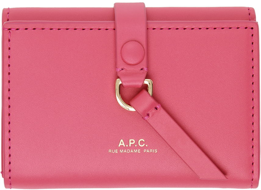 Tegnebog A.P.C. Noa Trifold Simple Wallet Lyserød | PXAWV-F63557, 0