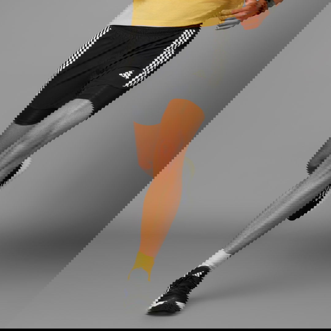Shorts adidas Performance Own the Run 3-Stripes 2-in-1 Shorts Sort | IQ3808, 0