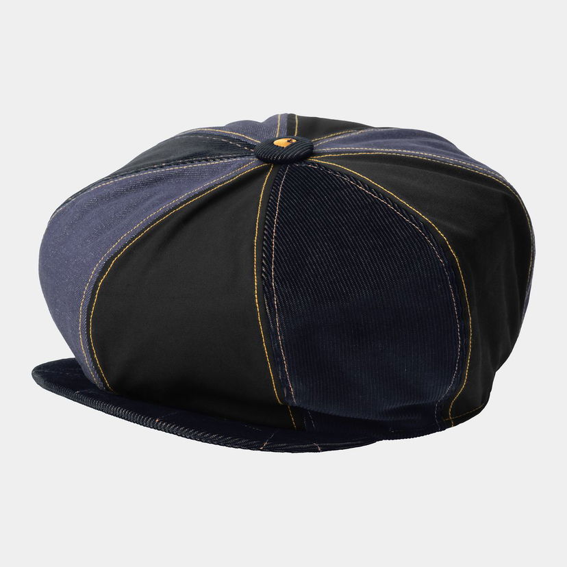 Kasket Carhartt WIP Nicholas Daley ND Ocean Cavern Paneled Mixed Fabric Baker Boy Cap Flerfarvet | I034906_2