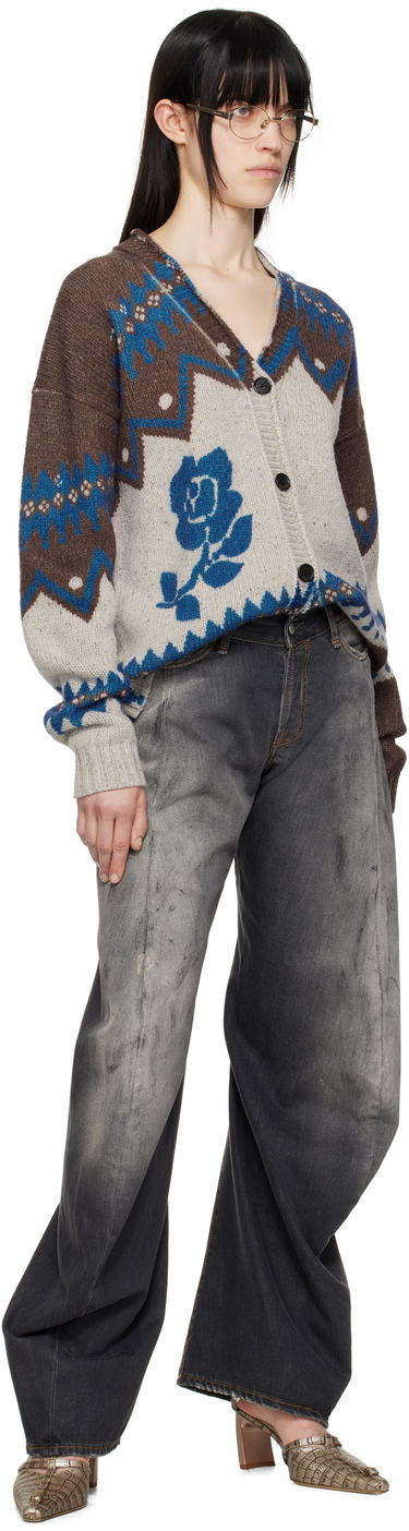 Sweater Acne Studios Acne Studios Jacquard Wool Cardigan Flerfarvet | A60577-, 4