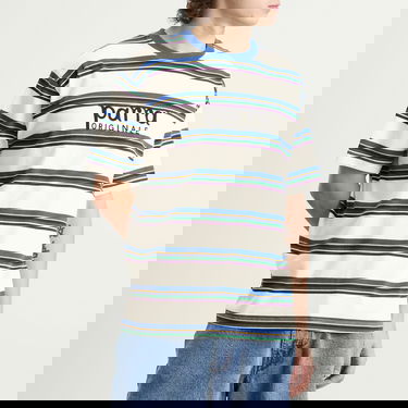 T-shirt By Parra Parra Originale Striped T-Shirt, Size Large Flerfarvet | 53520-WHT, 2