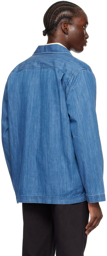 Jakke Universal Works Universal Works Dockside Denim Jacket Blå | P3107, 2