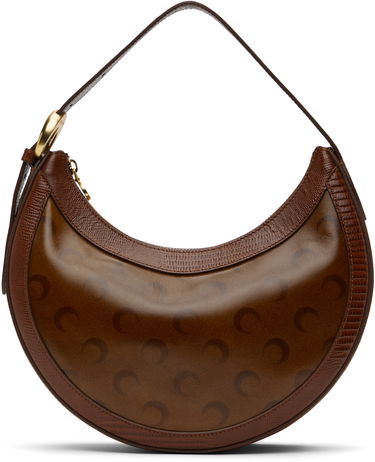 Håndtaske Marine Serre Marine Serre Airbrushed Leather Eclips Bag Brun | WBA020A CLEA0053, 0