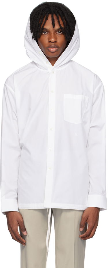 Skjorte Helmut Lang Hooded Shirt Hvid | O04HM503, 0