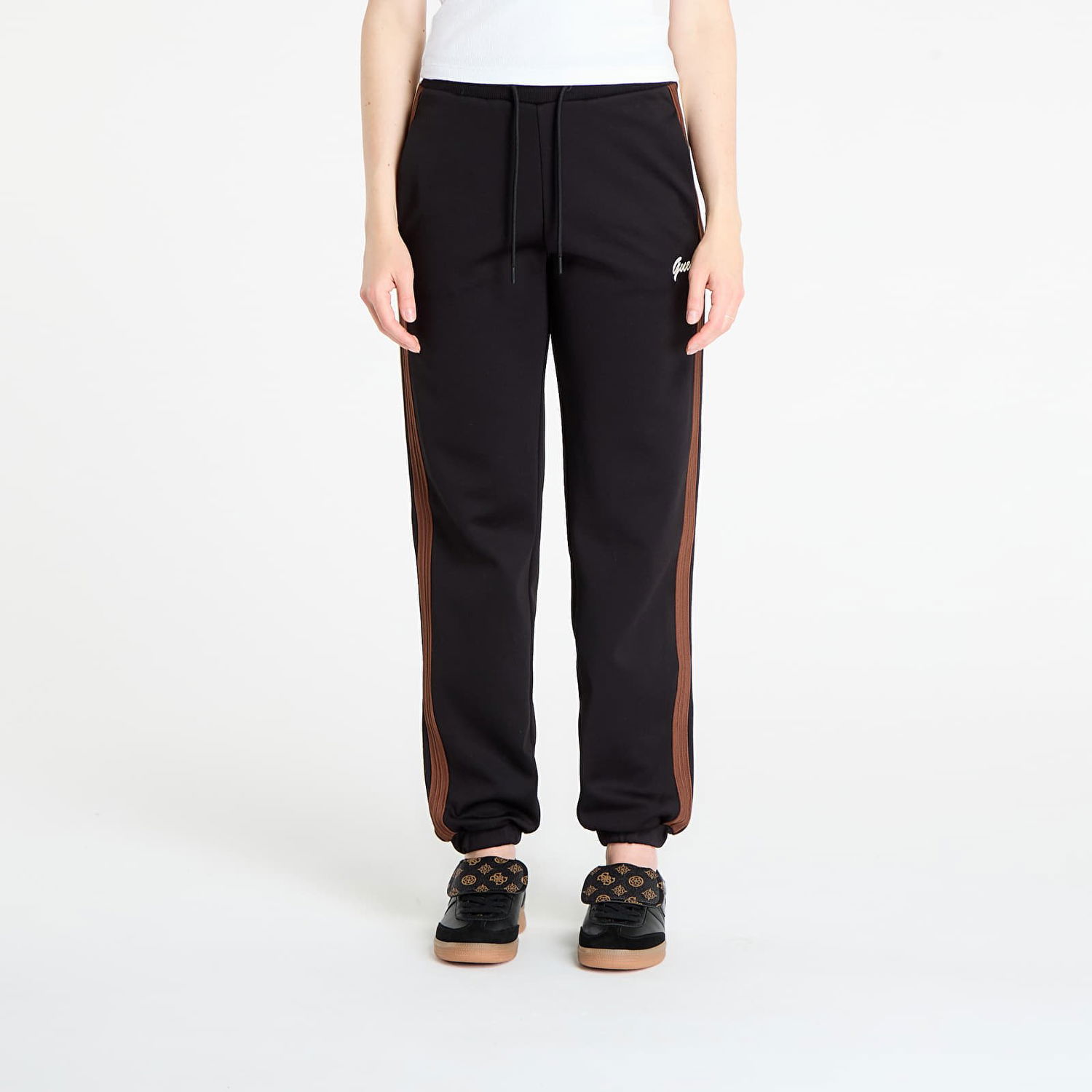 Joggingbukser GUESS GUESS Fabia Jogger Sweatpants Sort | V5BB02KCX22-JBLK, 0