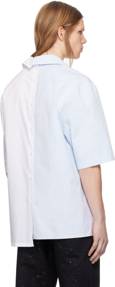 Skjorte LANVIN Lanvin Bicolor Asymmetric Shirt Blå | RM-SI0014-6043-P25, 2