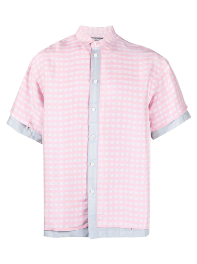 Skjorte Jacquemus Chemise Melancia Checks Lyserød | 225SH007-1009-4AH