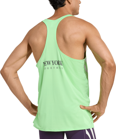 Tanktop adidas Originals Adizero New York City Performance Running Tank Top Grøn | jy6999, 1