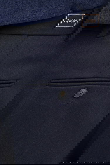 Bukser Drôle de Monsieur Drôle de Monsieur Wool Blend Pleated Cropped Trousers Mørkeblå | I.BP192.WV008, 3