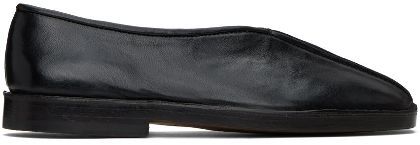 Sneakers og sko LEMAIRE Flat Piped Slippers Sort | FO0007 LL0023, 0