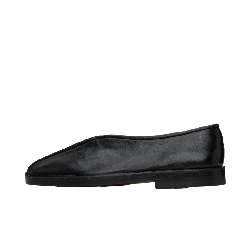 Sneakers og sko LEMAIRE Flat Piped Slippers Sort | FO0007 LL0023