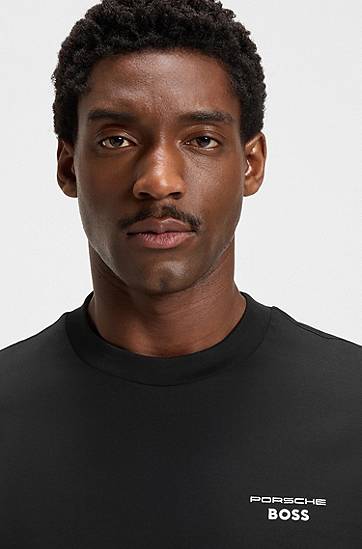 T-shirt BOSS Porsche x BOSS Targa Mercerized Cotton T-Shirt Sort | 50543200, 1
