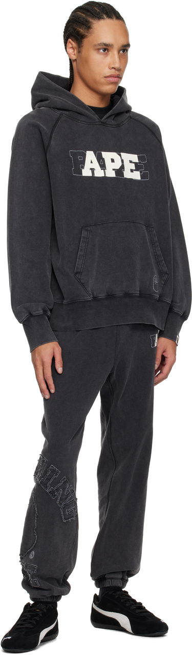 Joggingbukser BAPE BAPE Washed Effect College Patch Sweatpants Sort | 001PTK801001M, 3