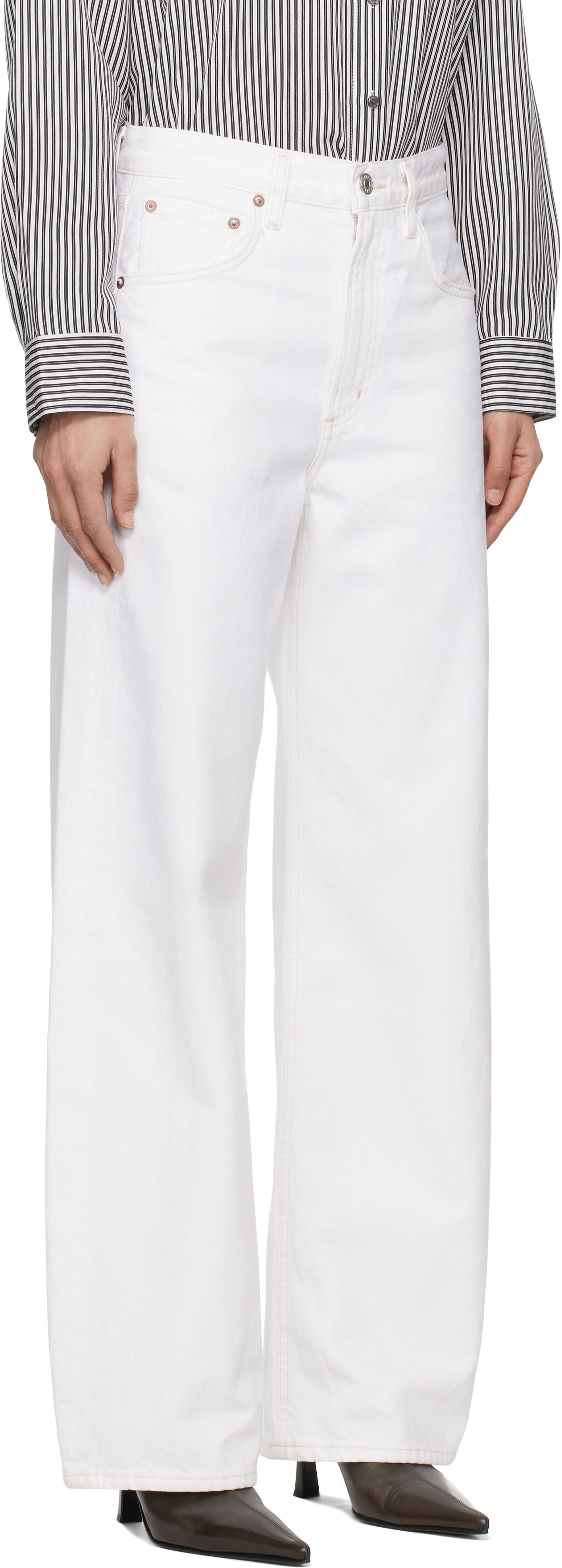 Jeans AGOLDE AGOLDE Low Curve Jeans Hvid | A197B-1183, 1
