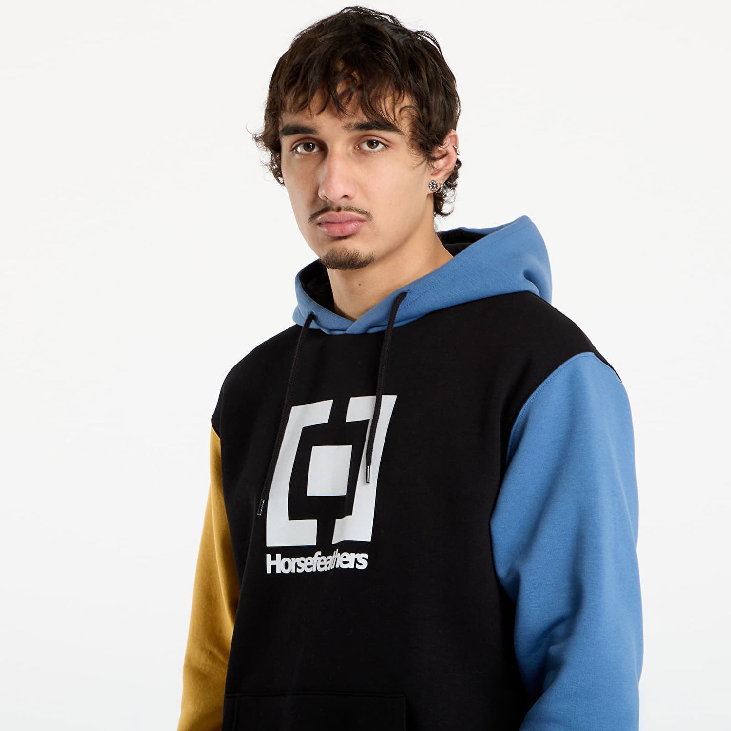 Sweatshirt Horsefeathers Leader Color Block Hoodie Flerfarvet | SM1355E, 1