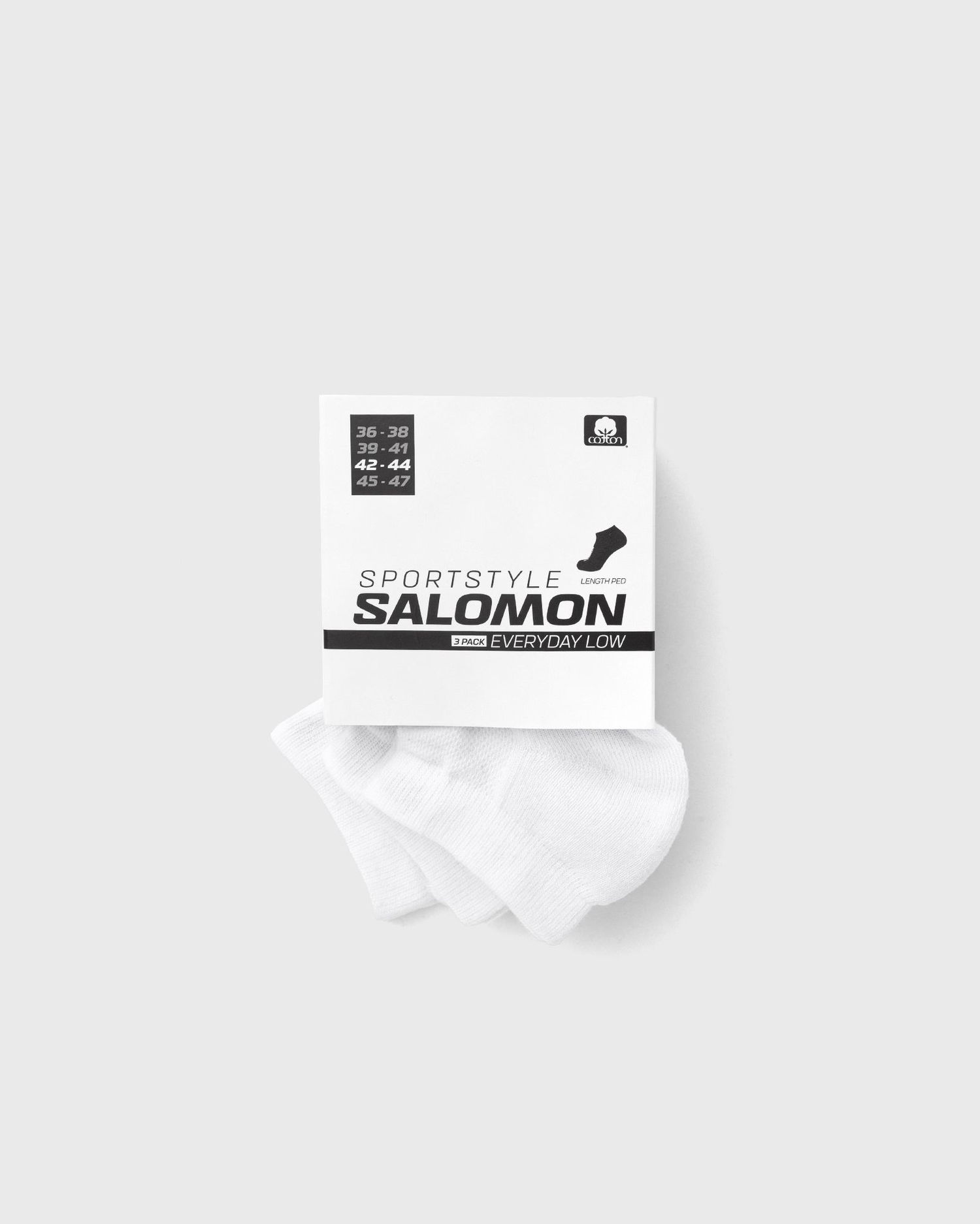 Sokker Salomon EVERYDAY LOW 3-PACK Hvid | LC2086900, 0