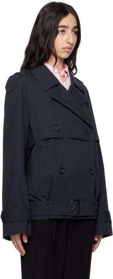Trenchcoat TOTEME TOTEME Short Trench Jacket Mørkeblå | 252-WRO0174-FB0379, 1