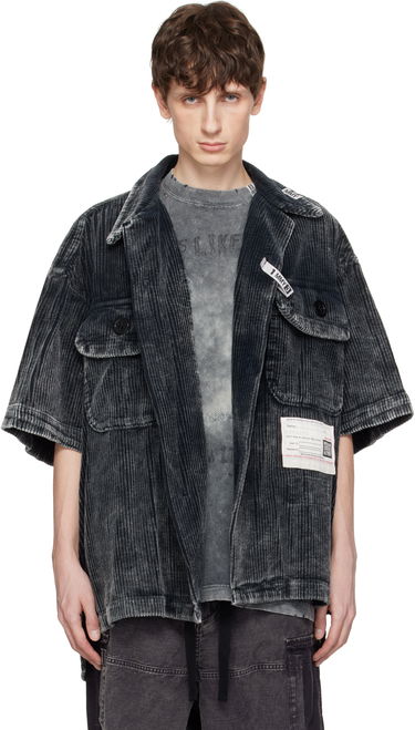 Jakke Maison MIHARA YASUHIRO MIHARA YASUHIRO Amateur Sewn Like Corduroy Short-Sleeve Shirt Grå | A14SH084, 0