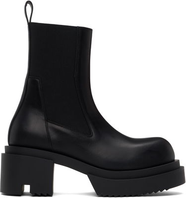 Tøj Rick Owens Rick Owens Hollywood Beatle Bogun Chelsea Boots Sort | RU01E5832 LOO, 0