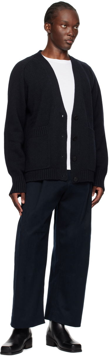 Sweater Studio Nicholson Studio Nicholson Sen Cardigan Mørkeblå | SEN SNM-049, 3