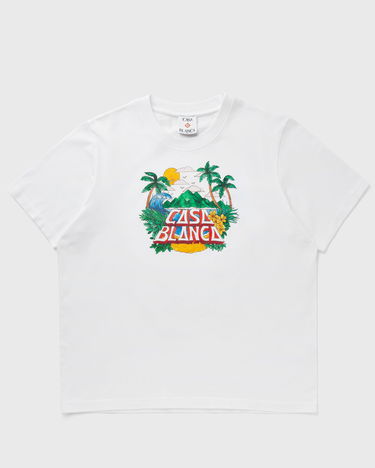 T-shirt Casablanca Casablanca Casa Beach Wave Printed Oversized T-Shirt XXL Hvid | MS25-JTS-027-02, 0