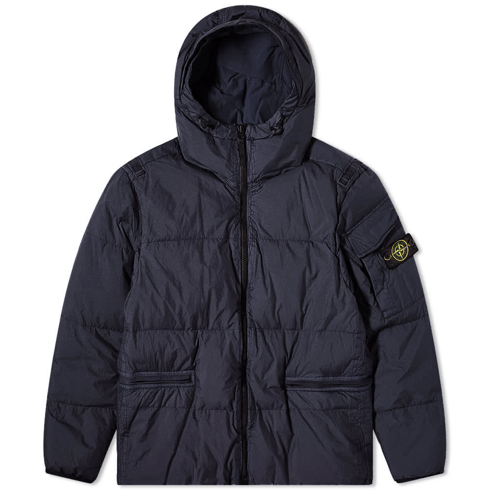 Puffer jakke Stone Island Crinkle Reps Down Jacket Mørkeblå | 771540223-V0020, 0