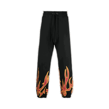 Joggingbukser Palm Angels GD Graffiti Flames Sweatpants Sort | PMCH011F22FLE0021025, 0