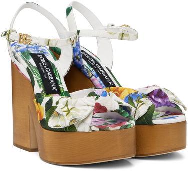 Tilbehør Dolce & Gabbana Dolce&Gabbana Jacquard Platform Heeled Sandals Flerfarvet | CZ0322 A6P73, 3
