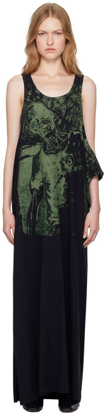 Kjole Maison Margiela Jersey Maxi Dress Sort | S62DG0026 S23588