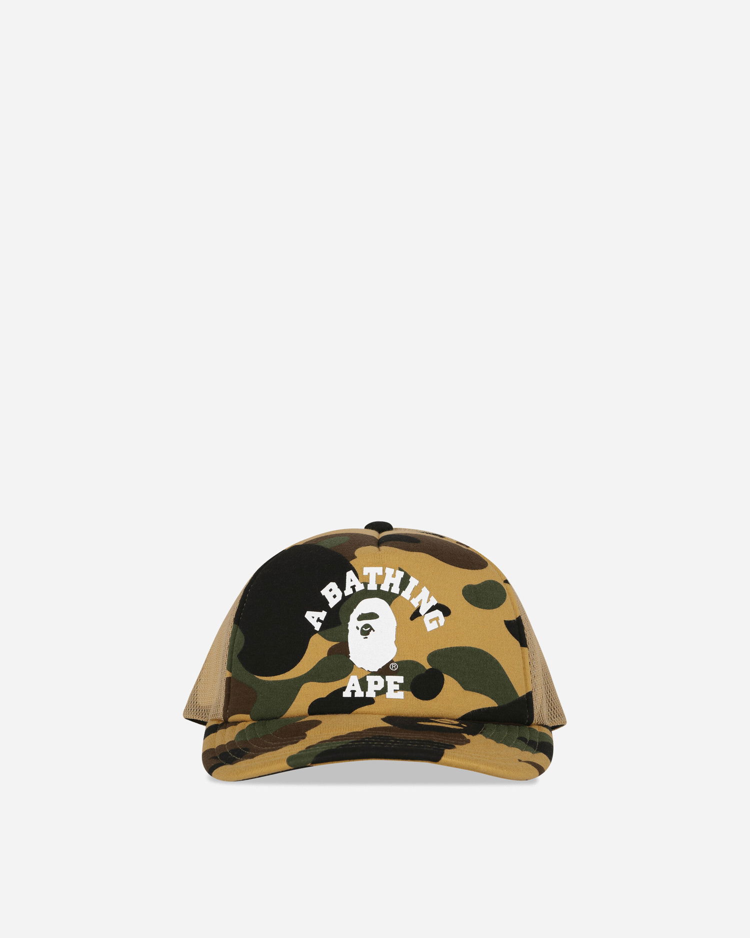 Kasket BAPE Camo College Mesh Cap Gul | 1L80180001 YELLOW, 1