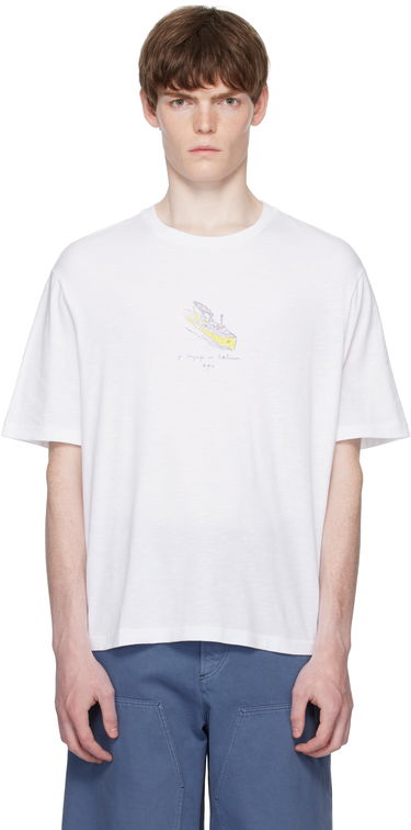 T-shirt A.P.C. A.P.C. Jack Graphic T-Shirt Hvid | COHJC-H26517, 0