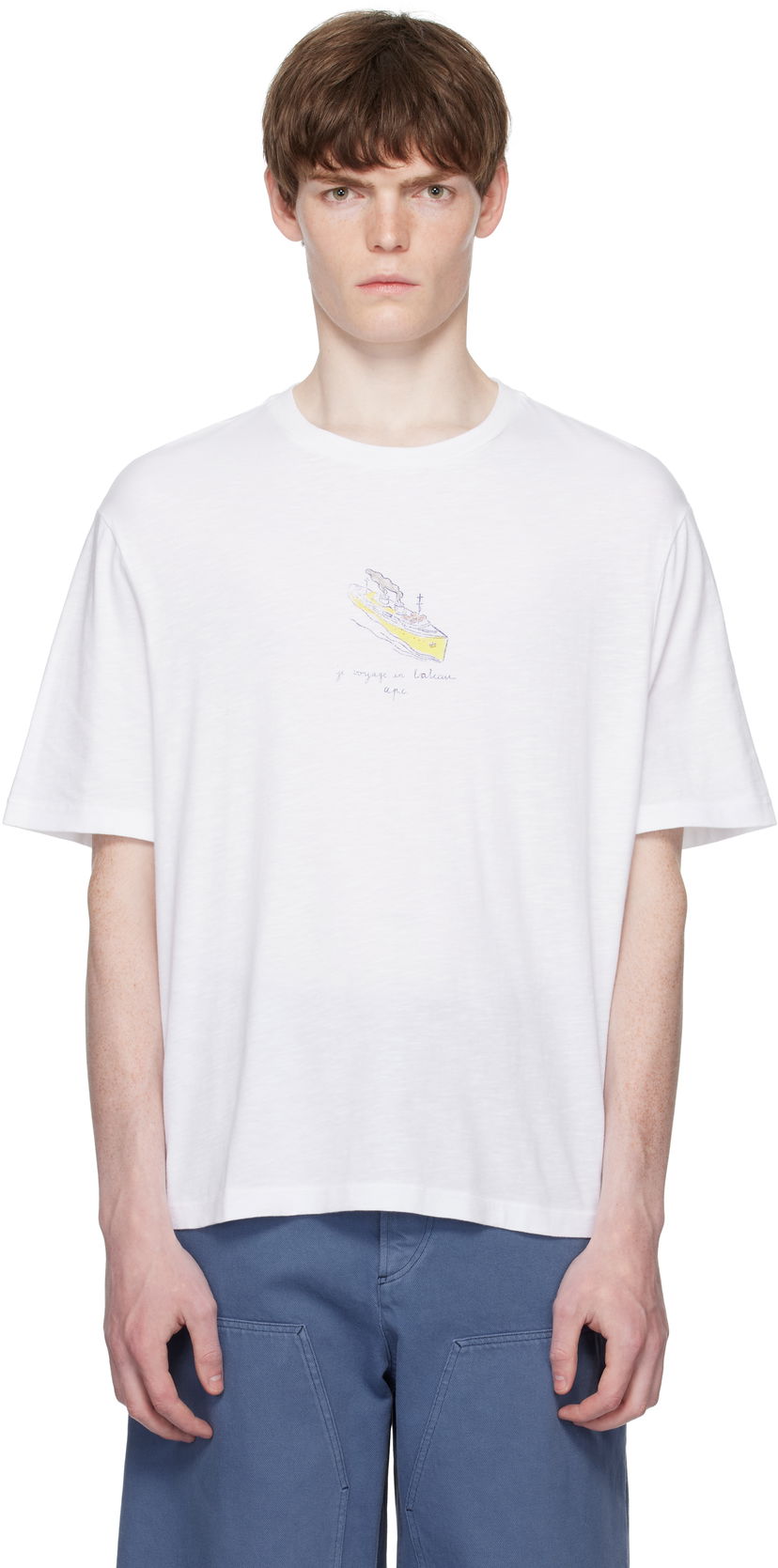 T-shirt A.P.C. A.P.C. Jack Graphic T-Shirt Hvid | COHJC-H26517