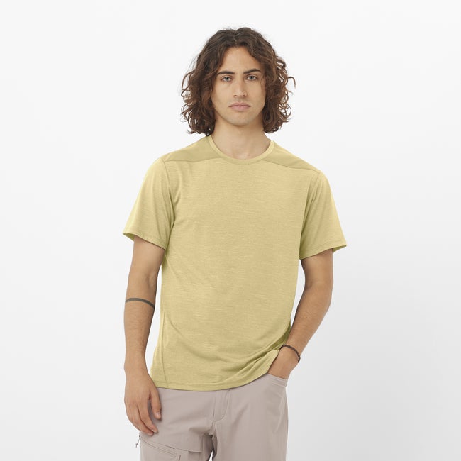 T-shirt Salomon T-Shirt Outline Gul | LC2608400, 0