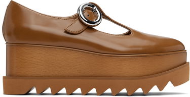 Sneakers og sko Stella McCartney Elyse T-Bar Platform Mary Janes Brun | 810504AP0AQ0, 0