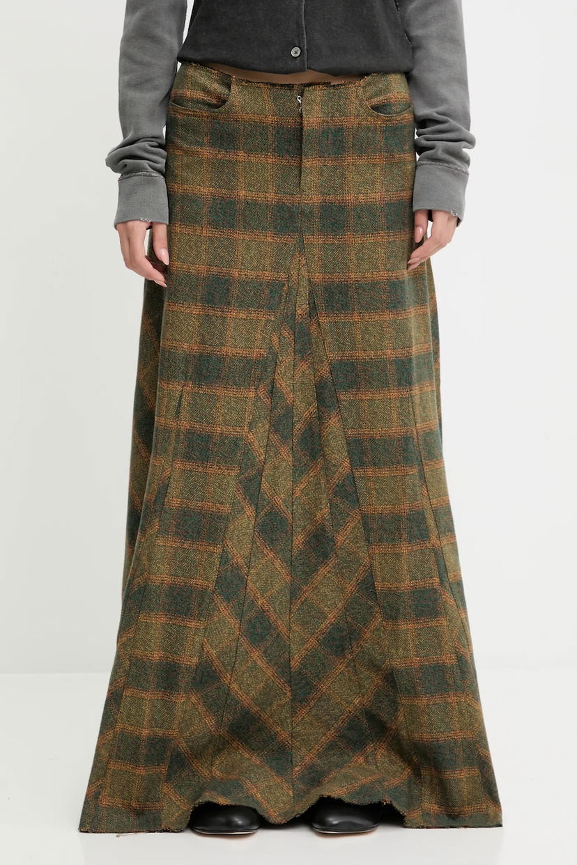 Nederdel OUR LEGACY Our Legacy Rebel Maxi A-Line Skirt Grøn | W4254RV